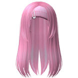 messy igari hair /w stretchy headband in pink