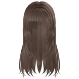 messy layered bangs long milktea hair 