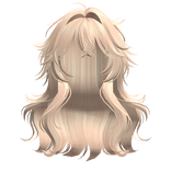 Messy Loose  Anime Girl Hairstyle (Blonde)