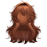 Messy Loose  Anime Girl Hairstyle (Ginger)