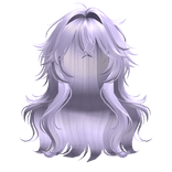Messy Loose  Anime Girl Hairstyle (Lavender)