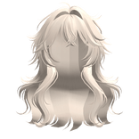 Messy Loose  Anime Girl Hairstyle (Yellow)