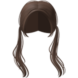 Messy Low Windy Pigtails in Brown ♡