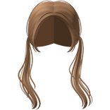 Messy Low Windy Pigtails in Caramel ♡
