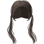 Messy Low Windy Pigtails in Light Brown ♡