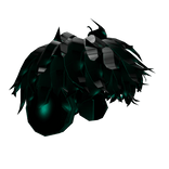 Messy Neon Green Hair With Headphone For Cool Guy