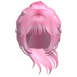 Messy Ponytail w/Bangs