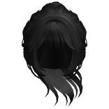 Messy Ponytail w/Bangs