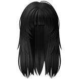 Messy Punk Girl in Dark Black