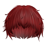 messy red silky anime protagonist boy men hair