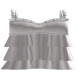 🤍 messy ruffle girl dress in pink