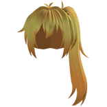 Messy Side Ponytail Hair - Blonde