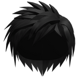 Messy Spikes Hair Black