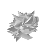 Messy spiky white hair