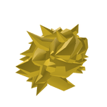 Messy spiky yellow hair
