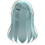 Messy Straight Cute Girl Hair Ice