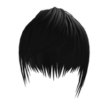 Messy Vkei Black Hair