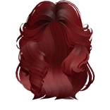 Messy Wavy Layered Hairstyle in Red