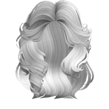 Messy Wavy Layered Hairstyle in White