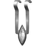 Metal Silver Brutalist Lip Cuff