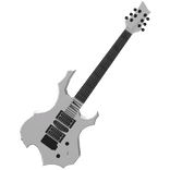 Metallica guitar white