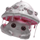 Mewshroom Shoulder Pal - Pink/White