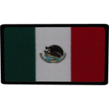Mexico Flag Patch, Full Colour