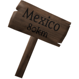 Mexico Wood Sign