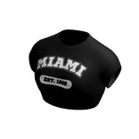 ✅Miami✅ black crop top