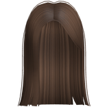 Mid Brunette Brown Straight Trendy Girl Hime Hair