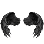 Midnight Dark Angel Wings