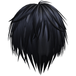 midnight emo scene messy vkei hair