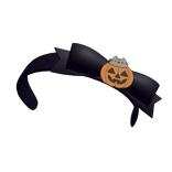 Midnight Halloween Pumpkin Bow