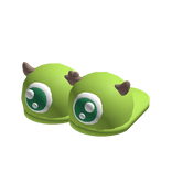 Mike Wazowski Green Alien Monster Plushie Slippers