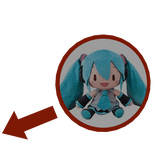 Miku Plush Meme Red Arrow Pointing and Circle