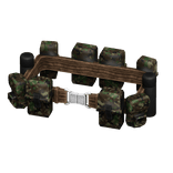 Military Army Bag Belt Brown Camo