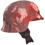 Military Helmet | Red Tactical Camo