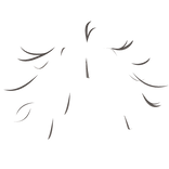 ♡ : milk tea ashe messy hair strands with cowlick