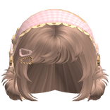 Milktea Messy Buns W/ Mori Kei Neapolitan Bonnet