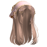 Milktea Wispy Hair W/ Mori Kei Neapolitan Bonnet