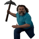Minecraft Steve - Jack Black Shoulder Live Action