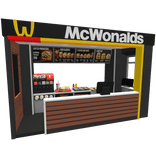 Mini Fast Food Burger Stand
