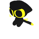 Mini Neon Angry Cat (Shoulder)