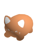 Mini Orange Kawai Cat Suit