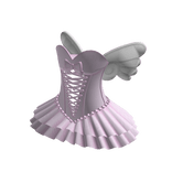 mini vestido angelical en rosa