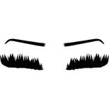 ♡ mink dollie lashes w thin brows