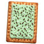 Mint chocolate toaster pastry