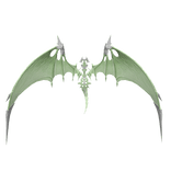 Mint Green Dragon Wings