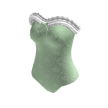 Mint Green Lace Corset Bodysuit w/ Bow