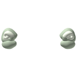 Mint Green Swirly Face Fluff